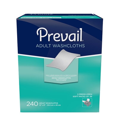 Prevail® 240ct Adult Washcloths