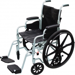 Poly-Fly High Strength, Lightweight Wheelchair/Flyweight Transport Chair Combo