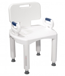 Premium Series Shower Chair with Back and Arms